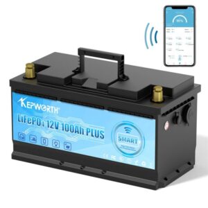 Kepworth 12V akumuliatorius valties varikliams bluetooth stebėjimas kroviklis