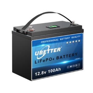 Ubetter 12V 100AH Lifepo4 akumuliatorius ličio geležies fosfatų su LCD ekranu