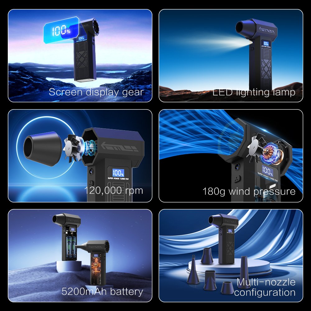 P80 Mini Turbo Jet fan pūstuvas reaktyvinis ventiliatorius su priedais - Image 9