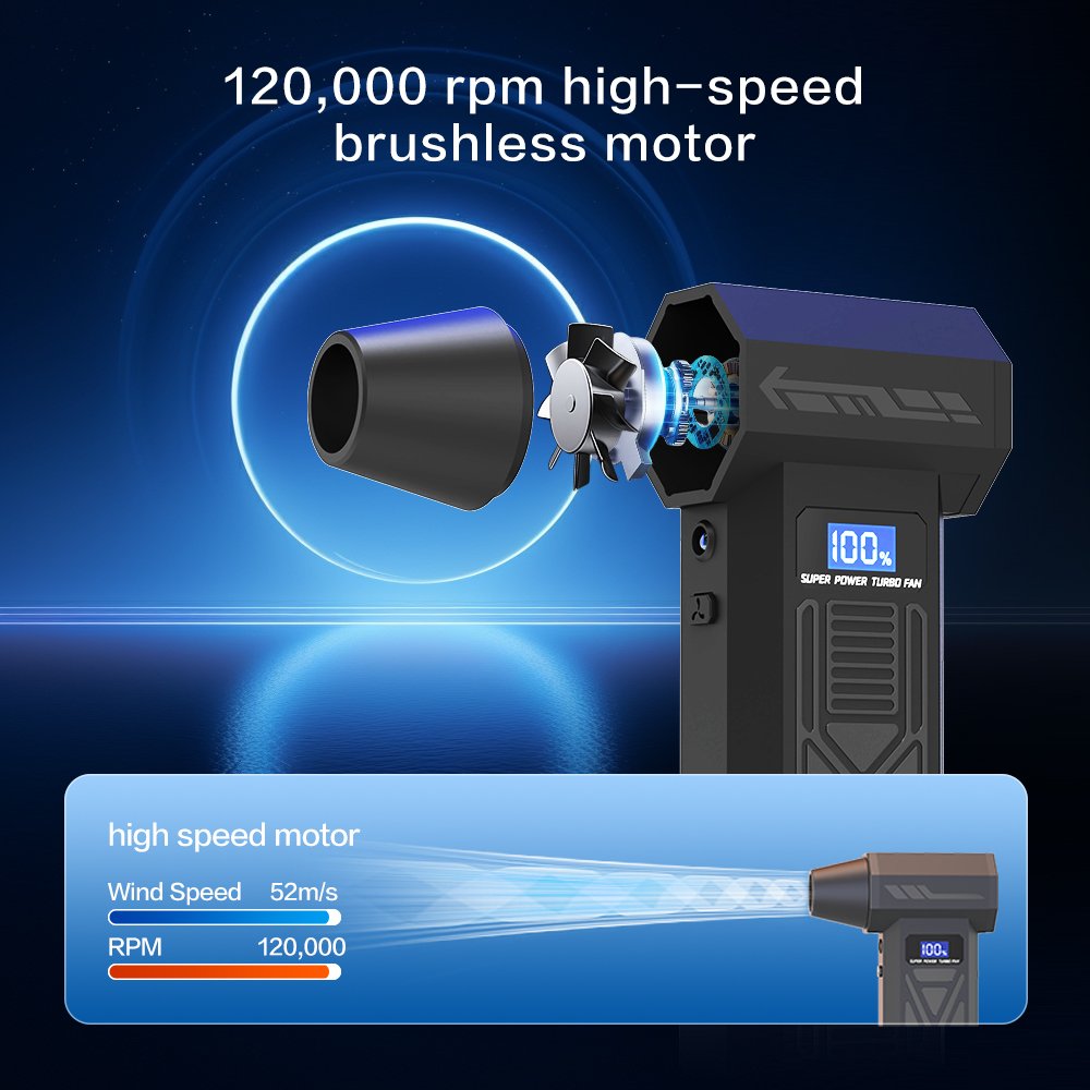 P80 Mini Turbo Jet fan pūstuvas reaktyvinis ventiliatorius su priedais - Image 6