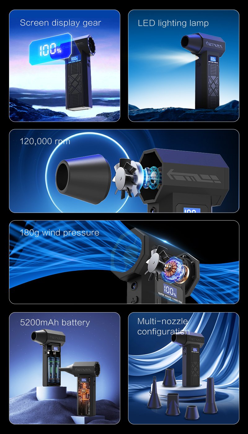 P80 Mini Turbo Jet fan pūstuvas reaktyvinis ventiliatorius su priedais - Image 20