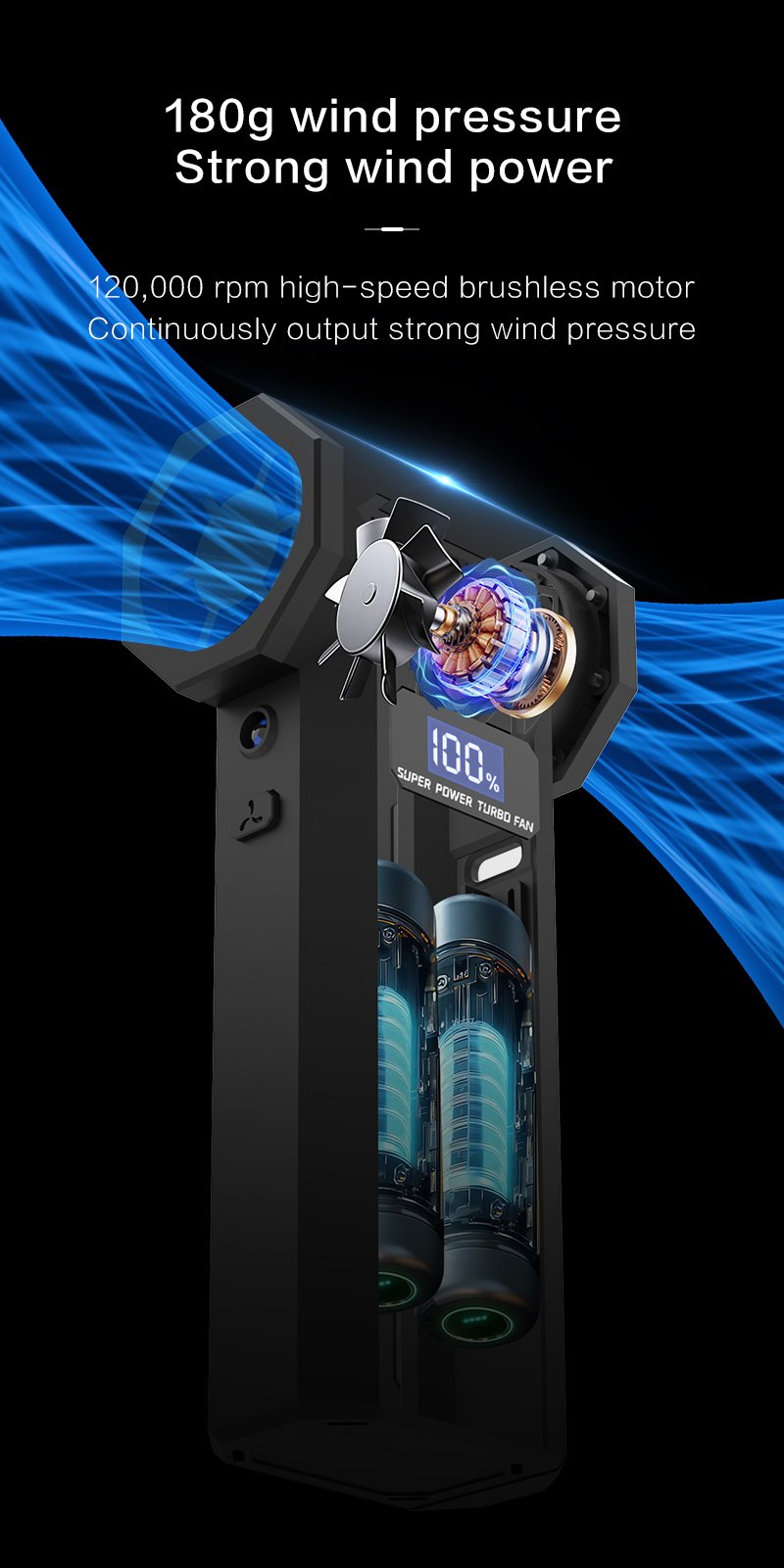 P80 Mini Turbo Jet fan pūstuvas reaktyvinis ventiliatorius su priedais - Image 16