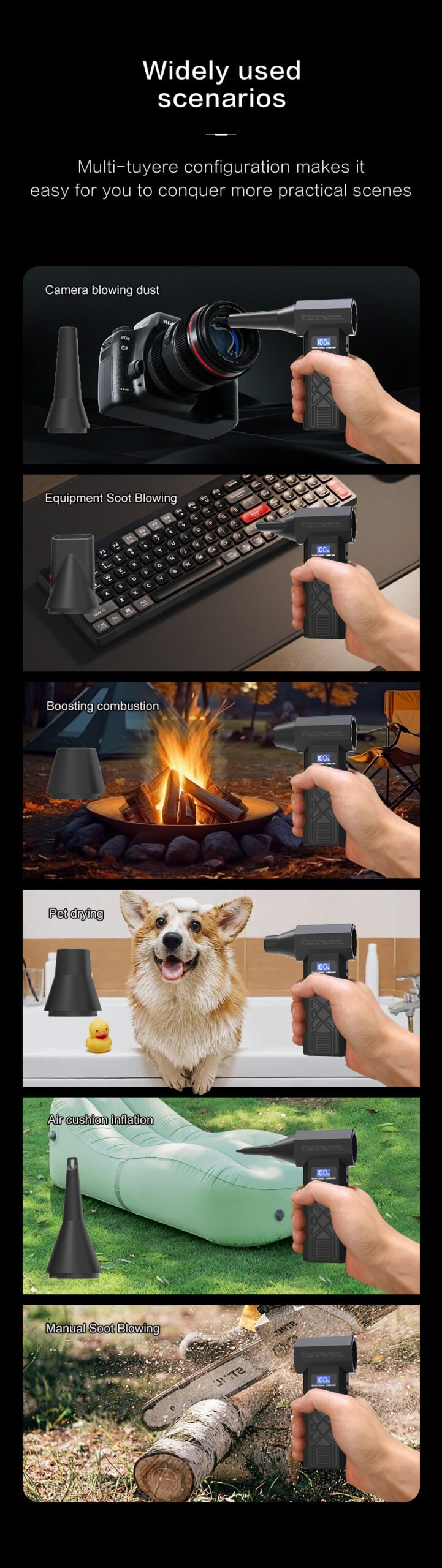 P80 Mini Turbo Jet fan pūstuvas reaktyvinis ventiliatorius su priedais - Image 15