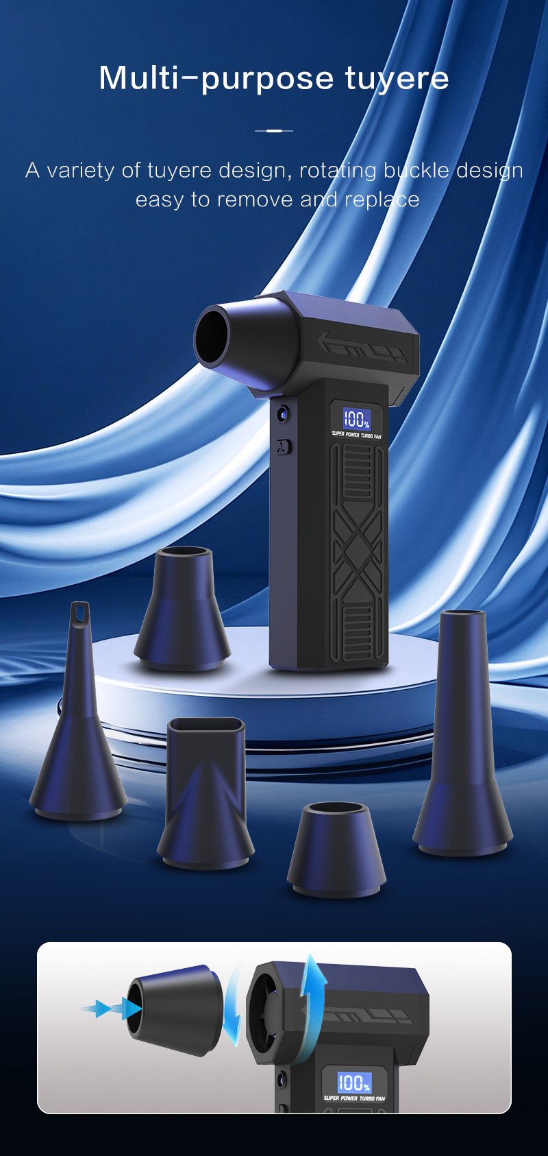 P80 Mini Turbo Jet fan pūstuvas reaktyvinis ventiliatorius su priedais - Image 14