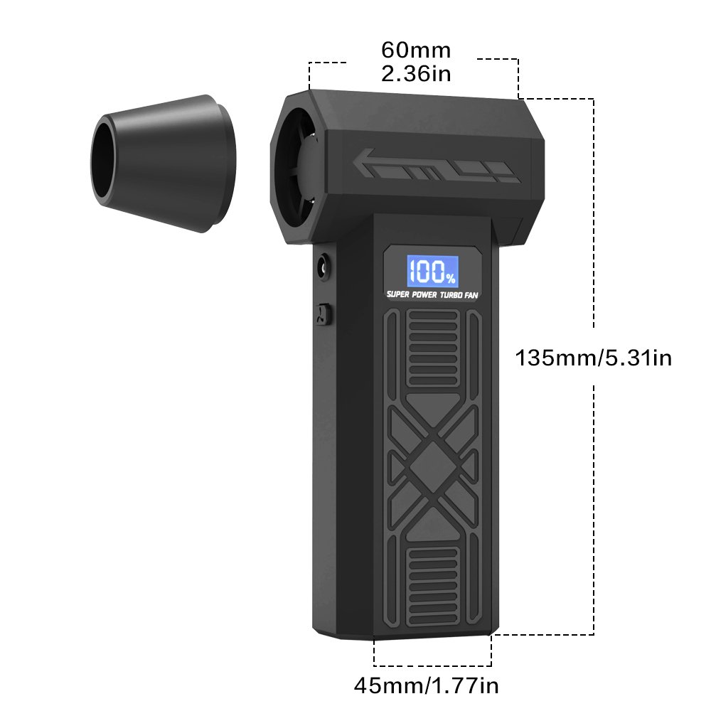 P80 Mini Turbo Jet fan pūstuvas reaktyvinis ventiliatorius su priedais - Image 11